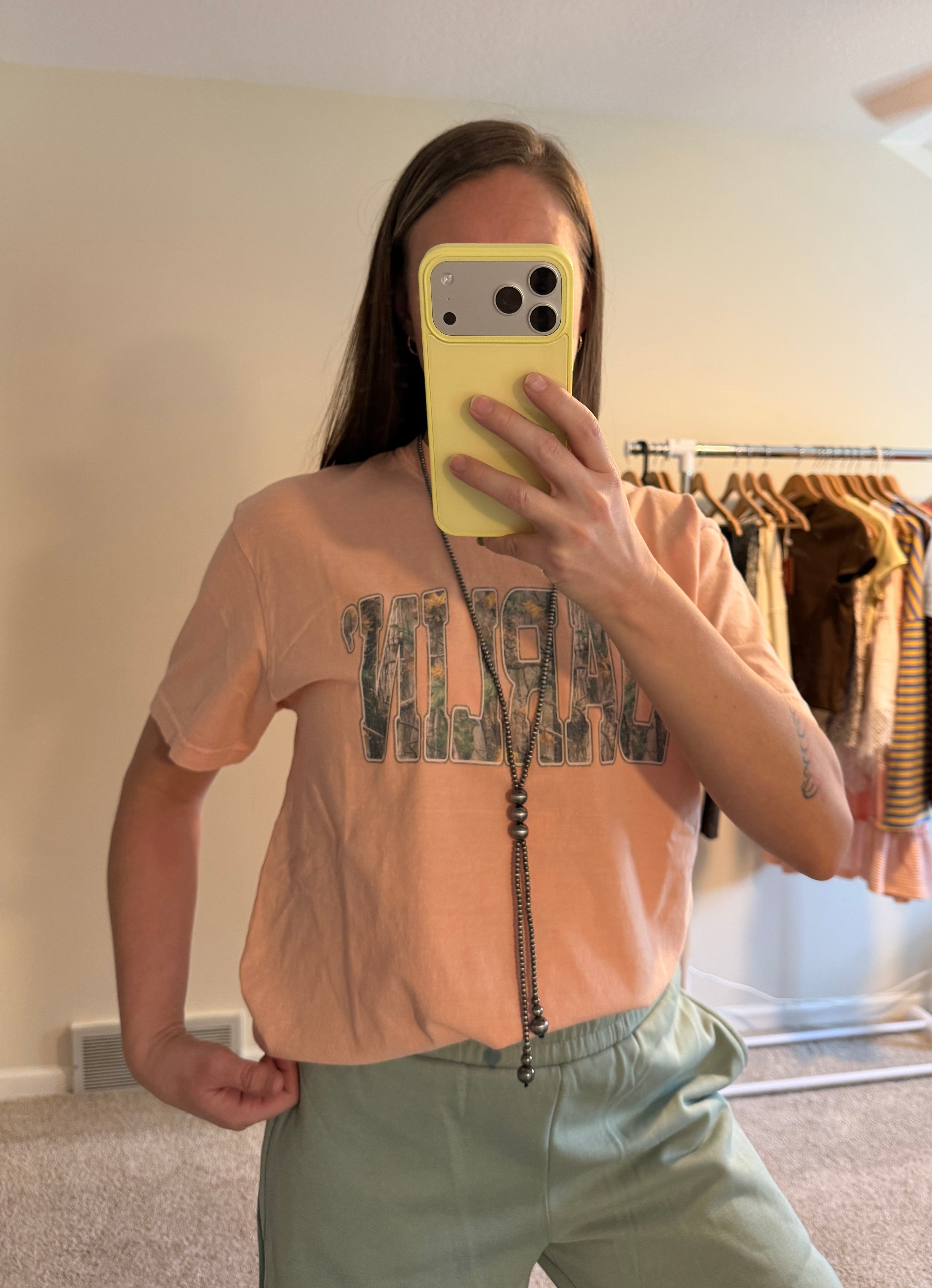 "Camo Darlin" Vintage-Wash Graphic Tee