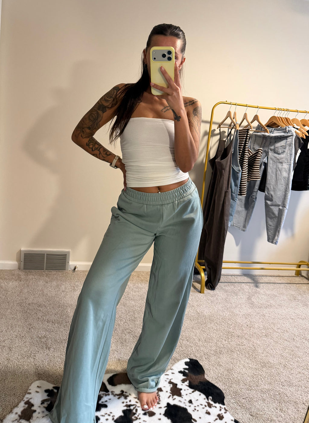 Strapless Scrunch Knit Top