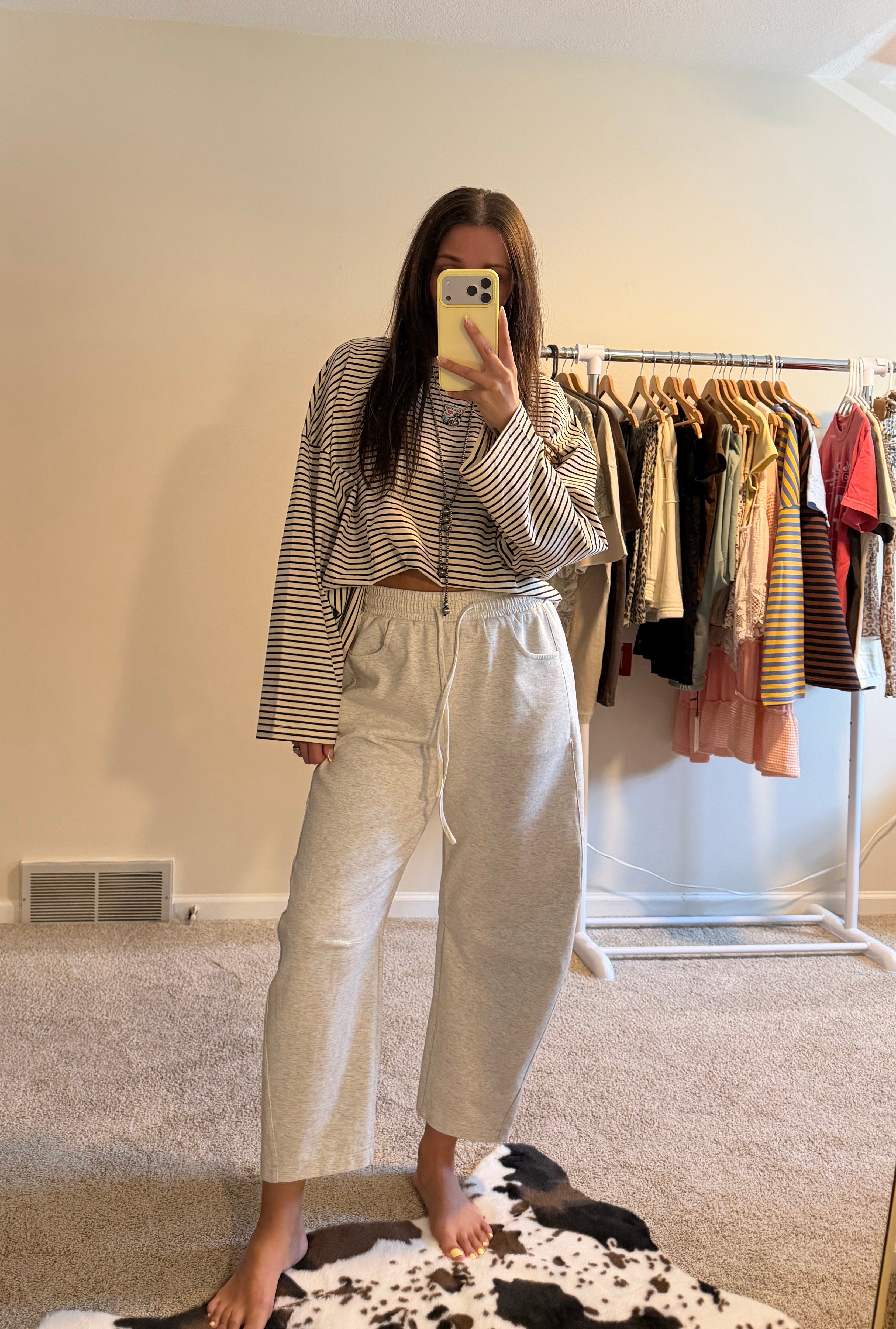 Oreo Retro Striped Oversized Top