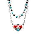 Longhorn Beer Western Turquoise Necklace
