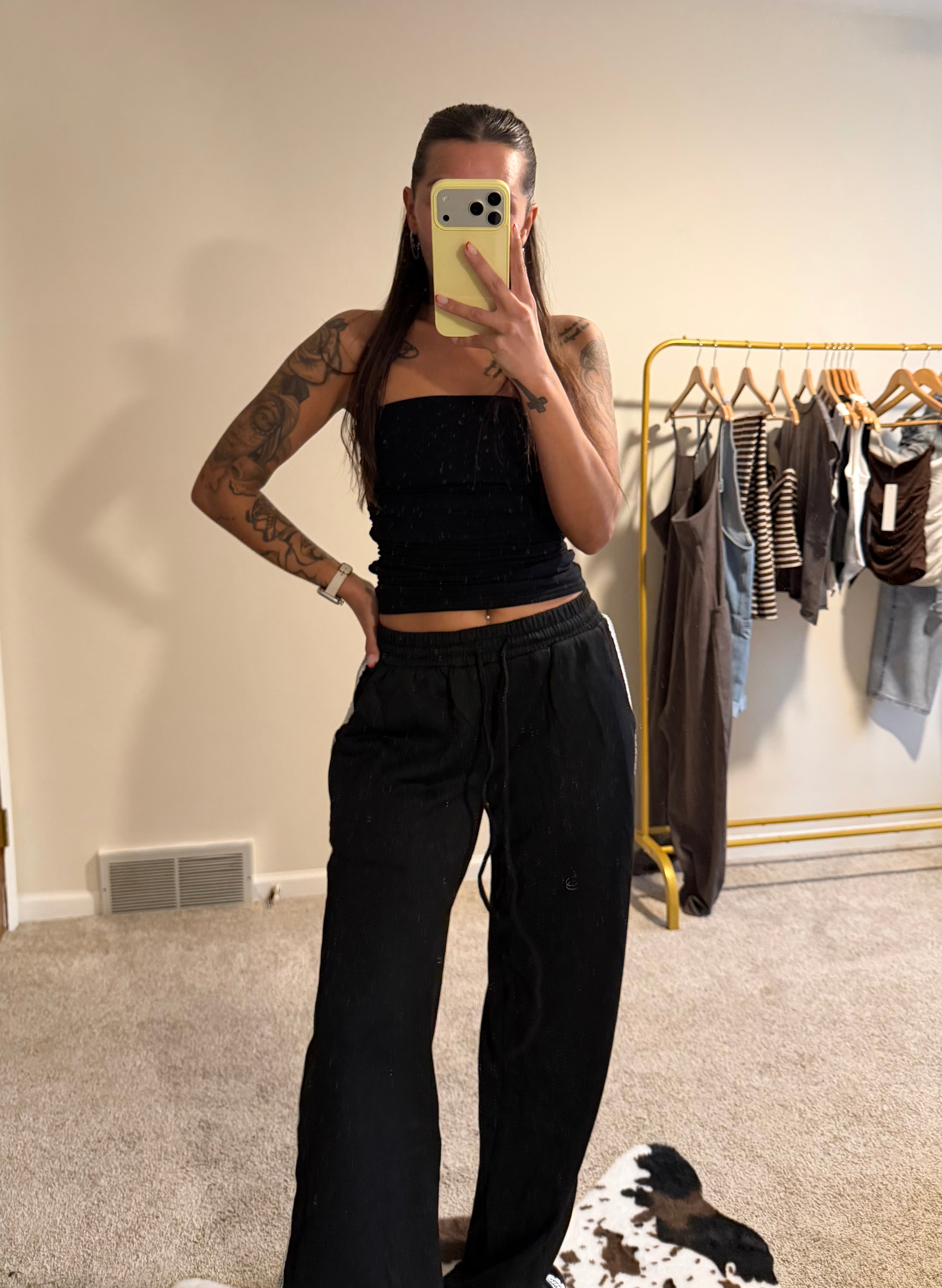 Strapless Scrunch Knit Top
