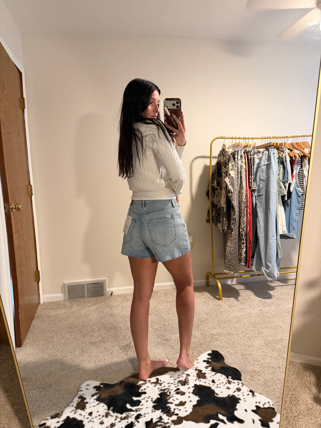 Hidden Jeans Vintage Blue A-Line Denim Shorts