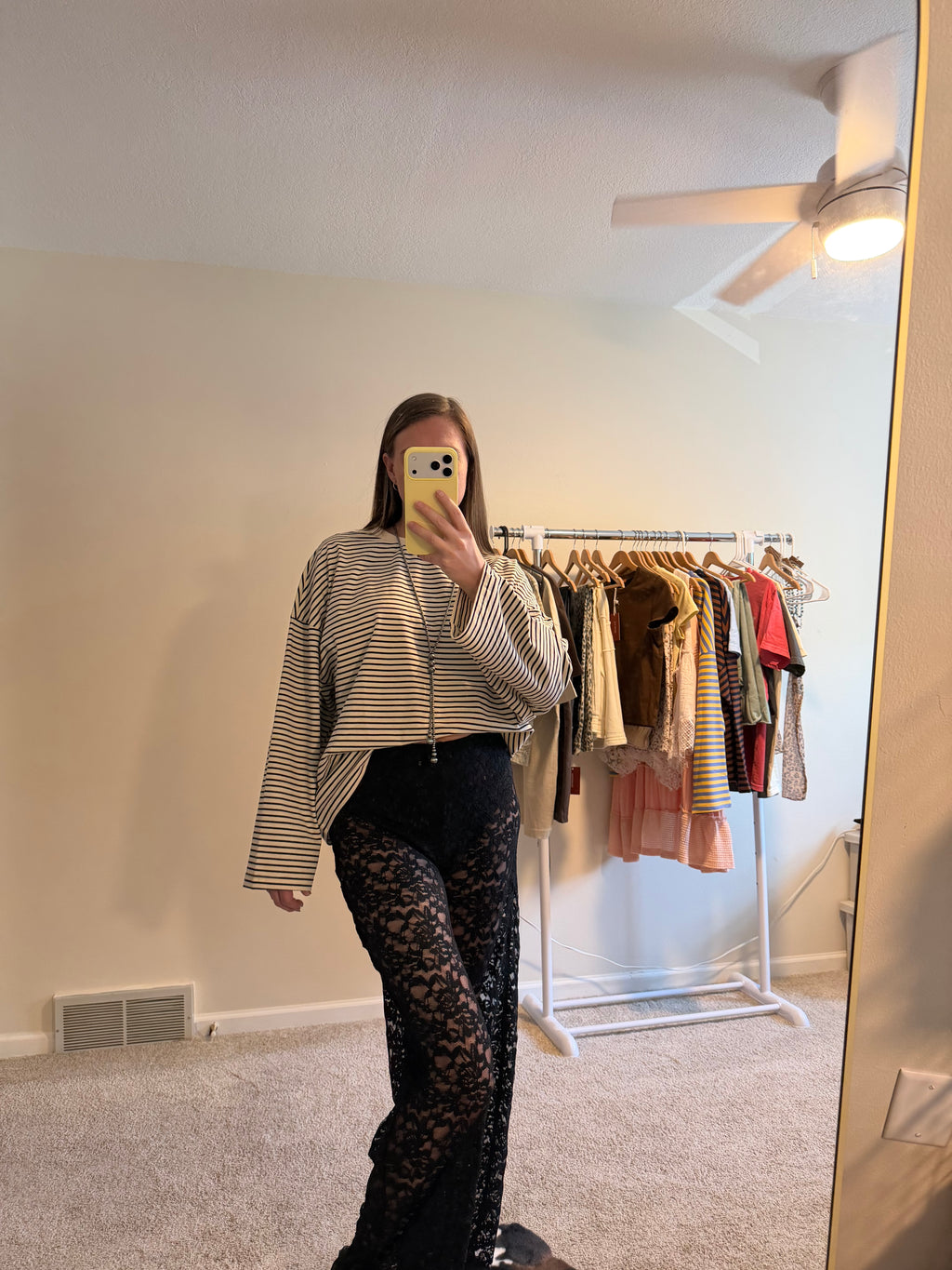 Oreo Retro Striped Oversized Top