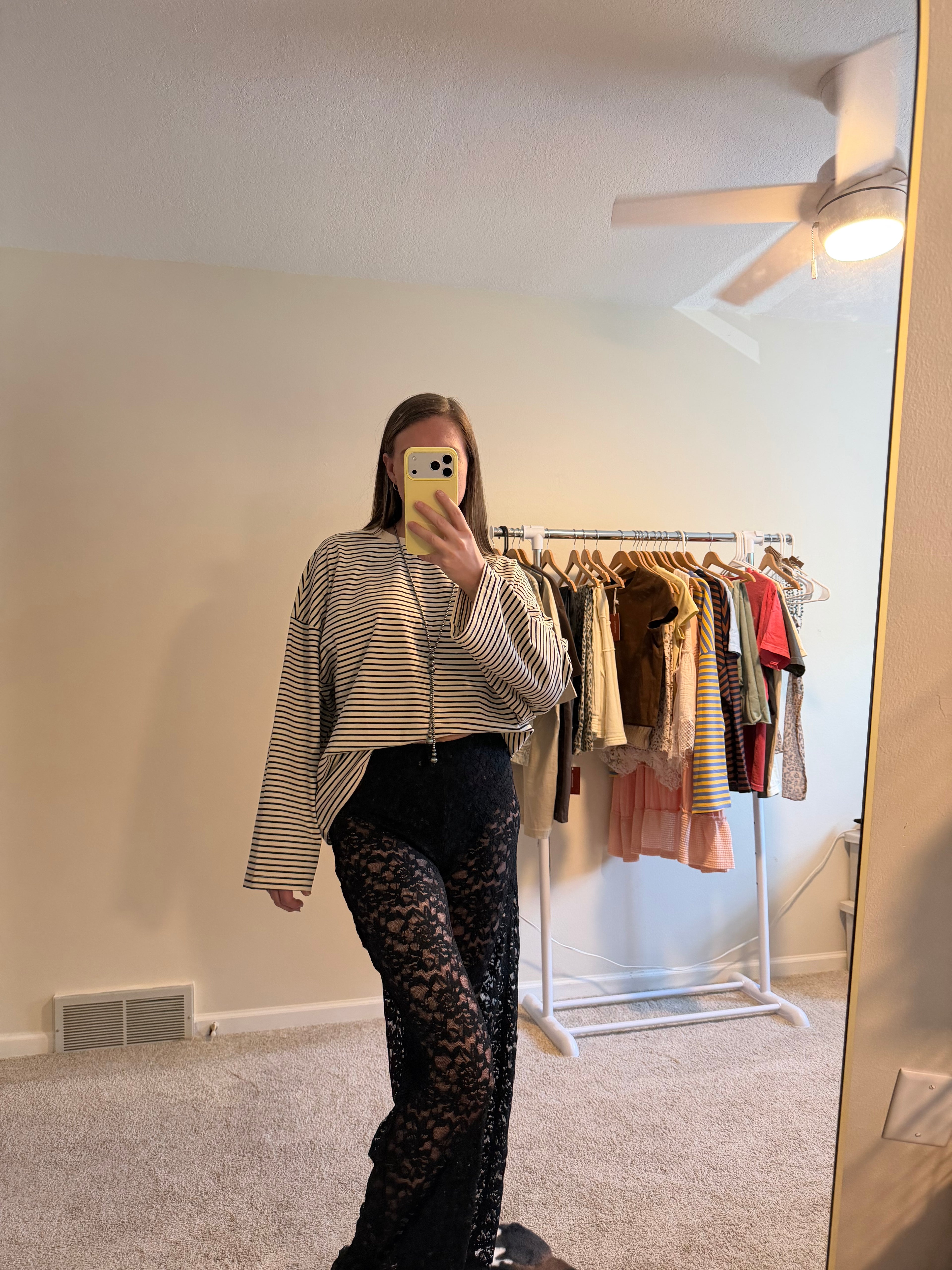Oreo Retro Striped Oversized Top