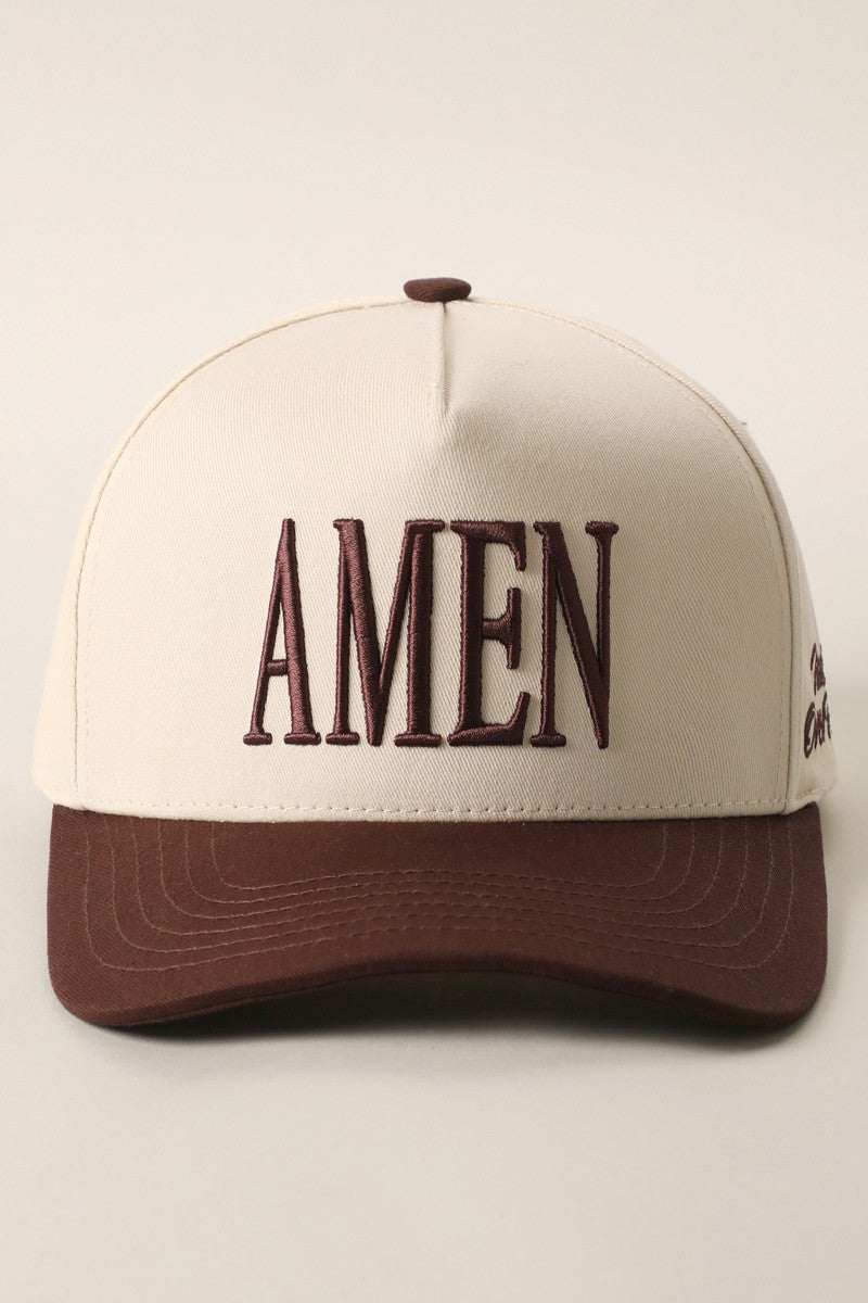 AMEN 3D Embroidered Two-Tone Trucker Hat