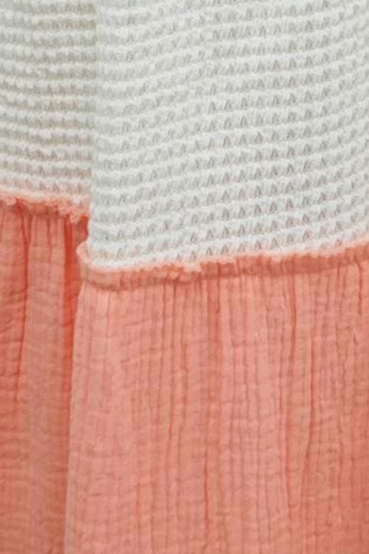 Wide Leg Gauze Knit Stripe Pants