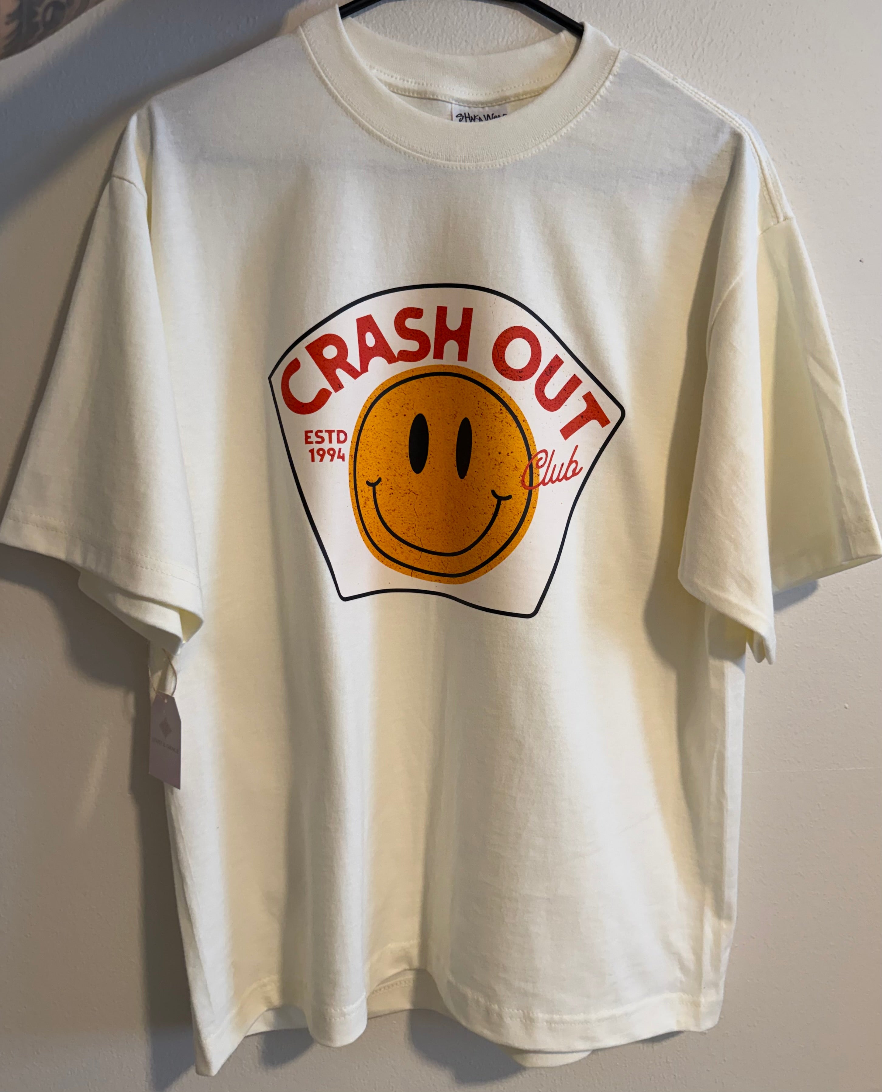 "Crash Out Club" Heavyweight Cropped Graphic Tee