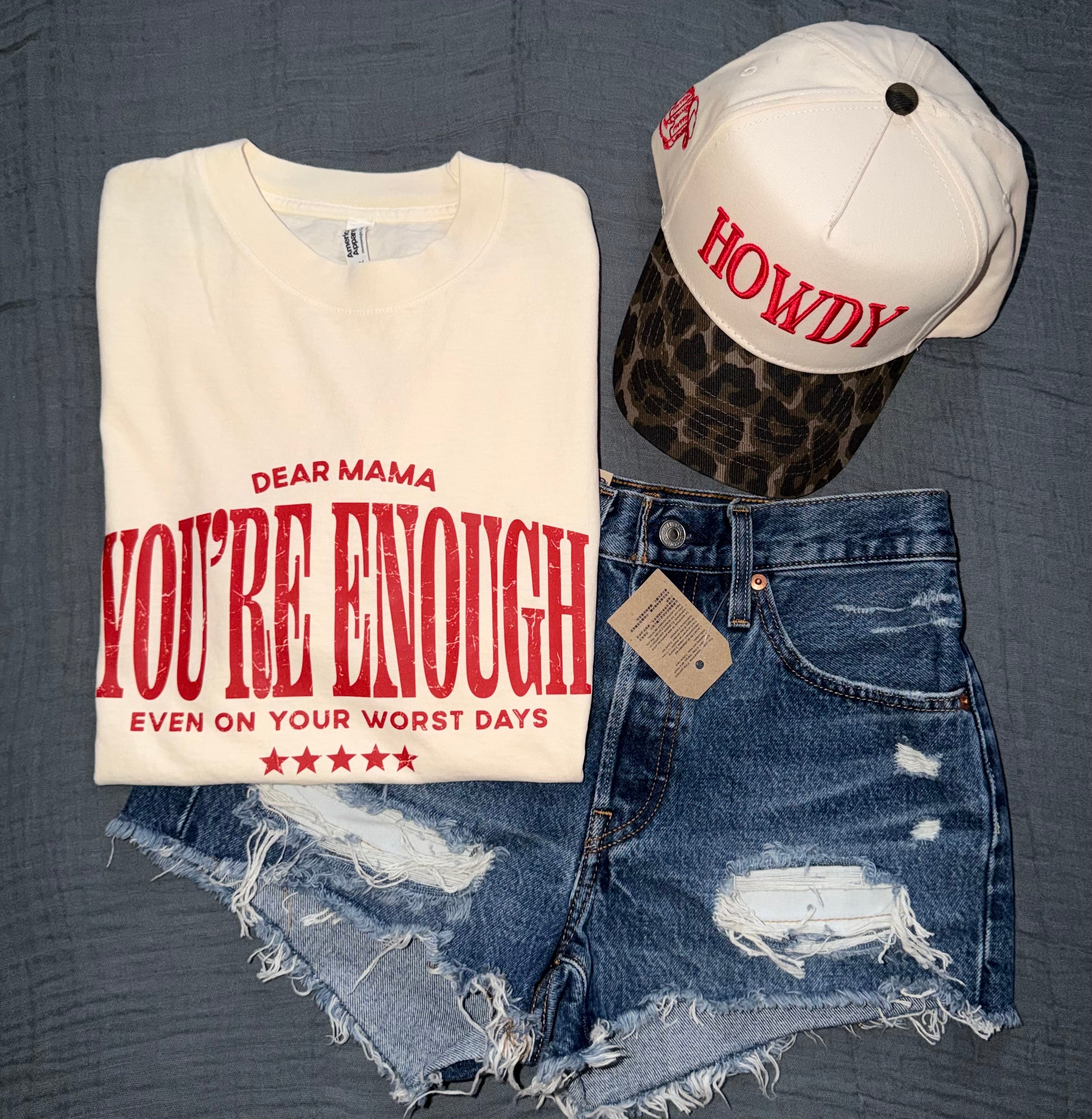 "Dear Mama" Vintage-Wash Graphic Tee