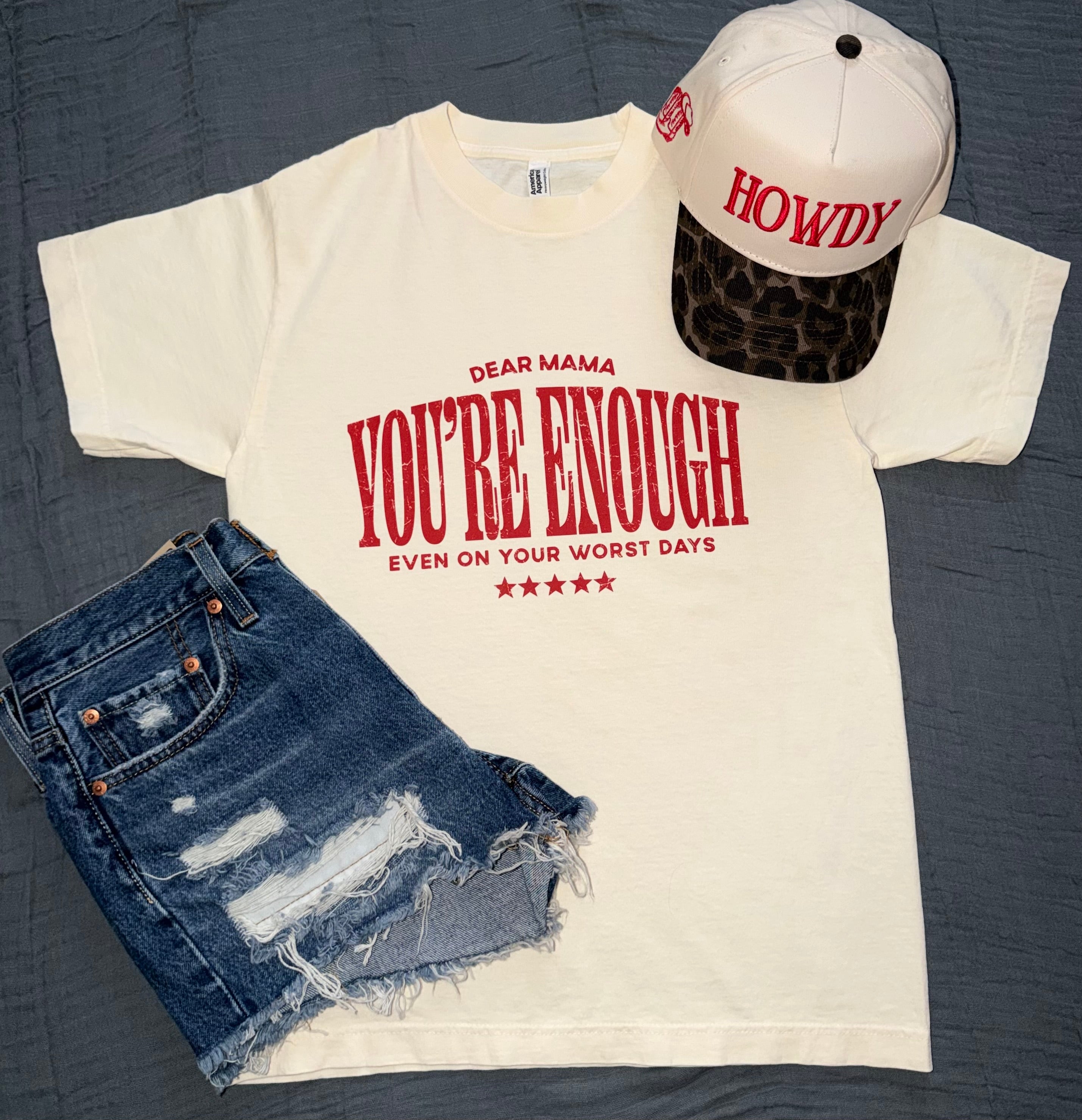 "Dear Mama" Vintage-Wash Graphic Tee