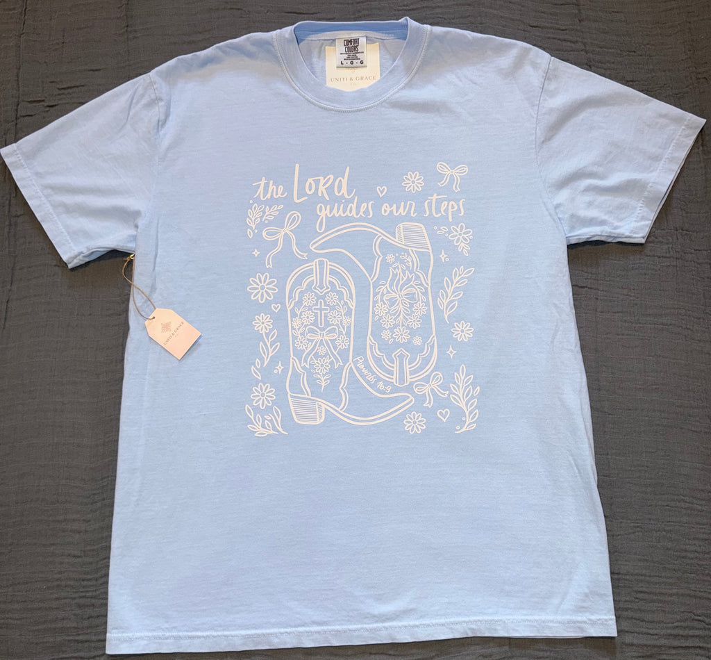 "The Lord Guides Our Steps" Graphic Tee