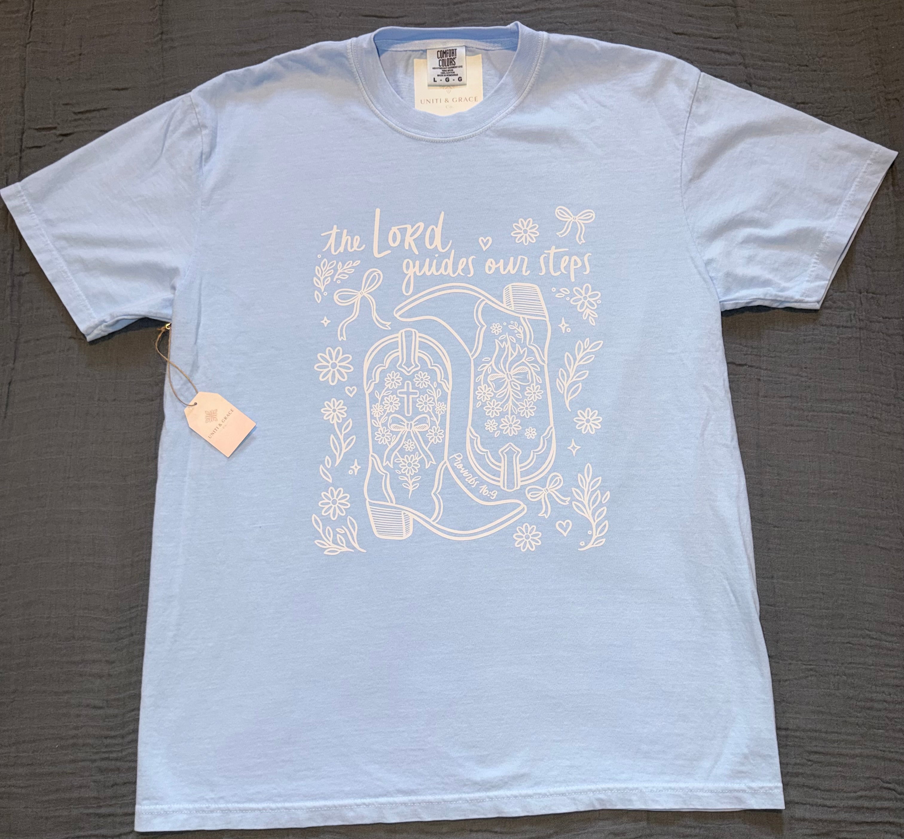 "The Lord Guides Our Steps" Graphic Tee