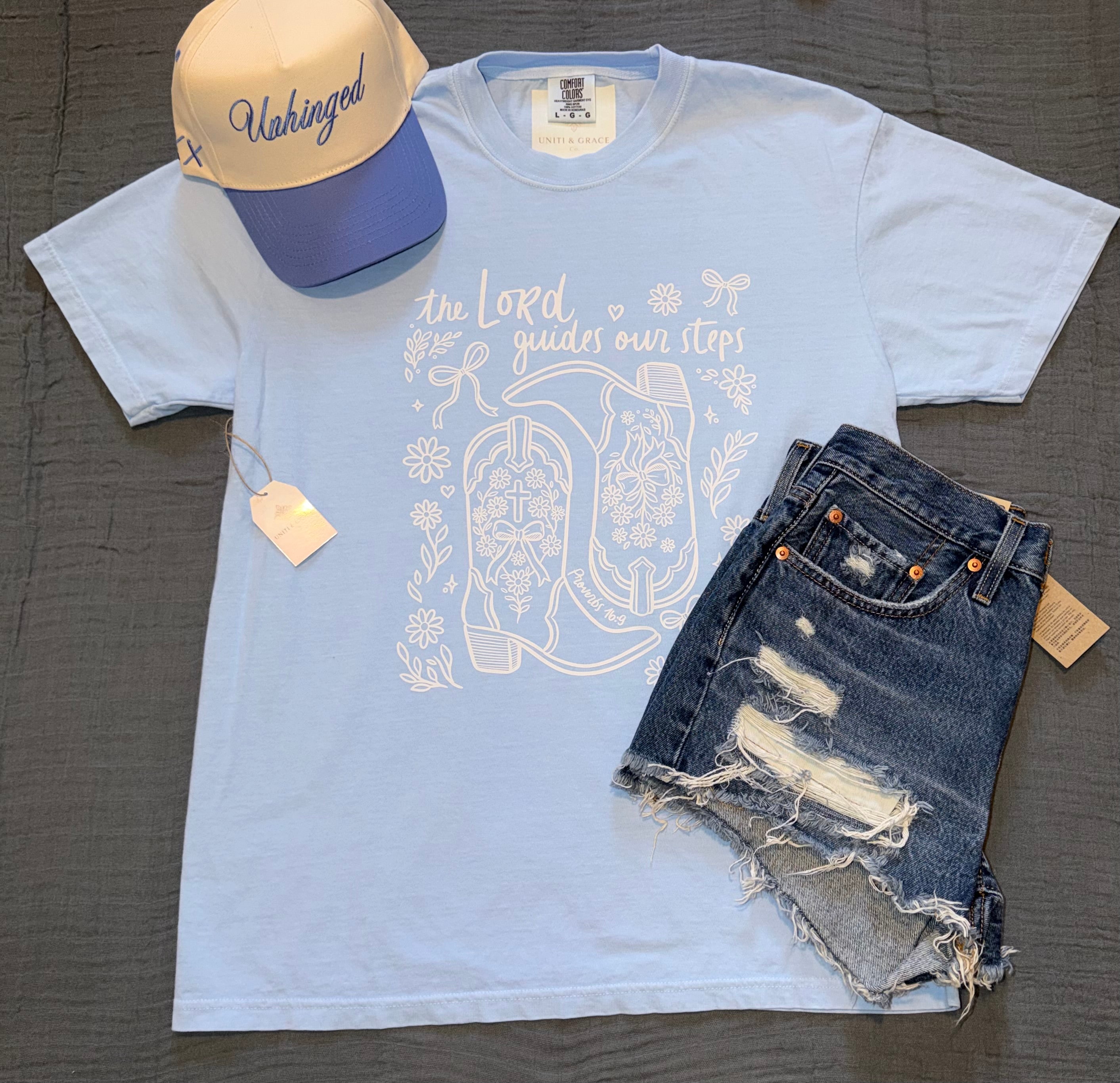 "The Lord Guides Our Steps" Graphic Tee