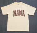 Checkered "MAMA" Cropped Graphic Tee