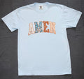 "AMEN" Floral Patchwork Graphic Tee