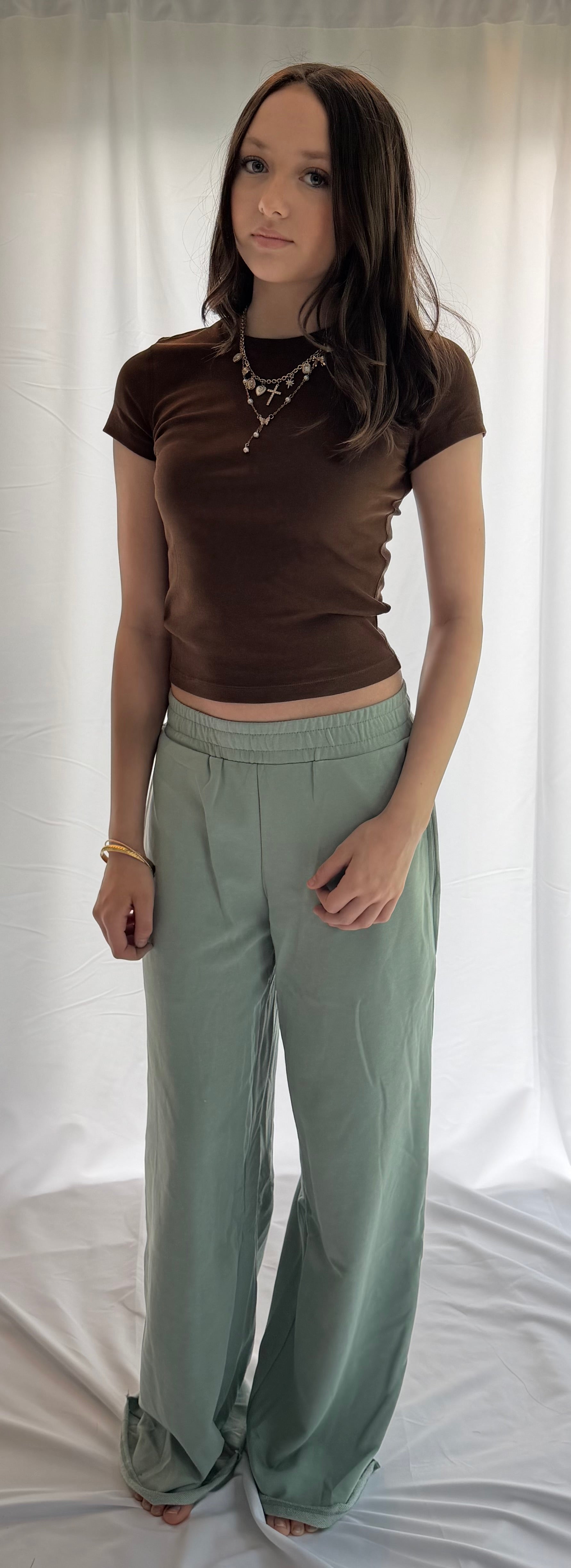 The Vanessa Wide-Leg Cotton Sweatpants