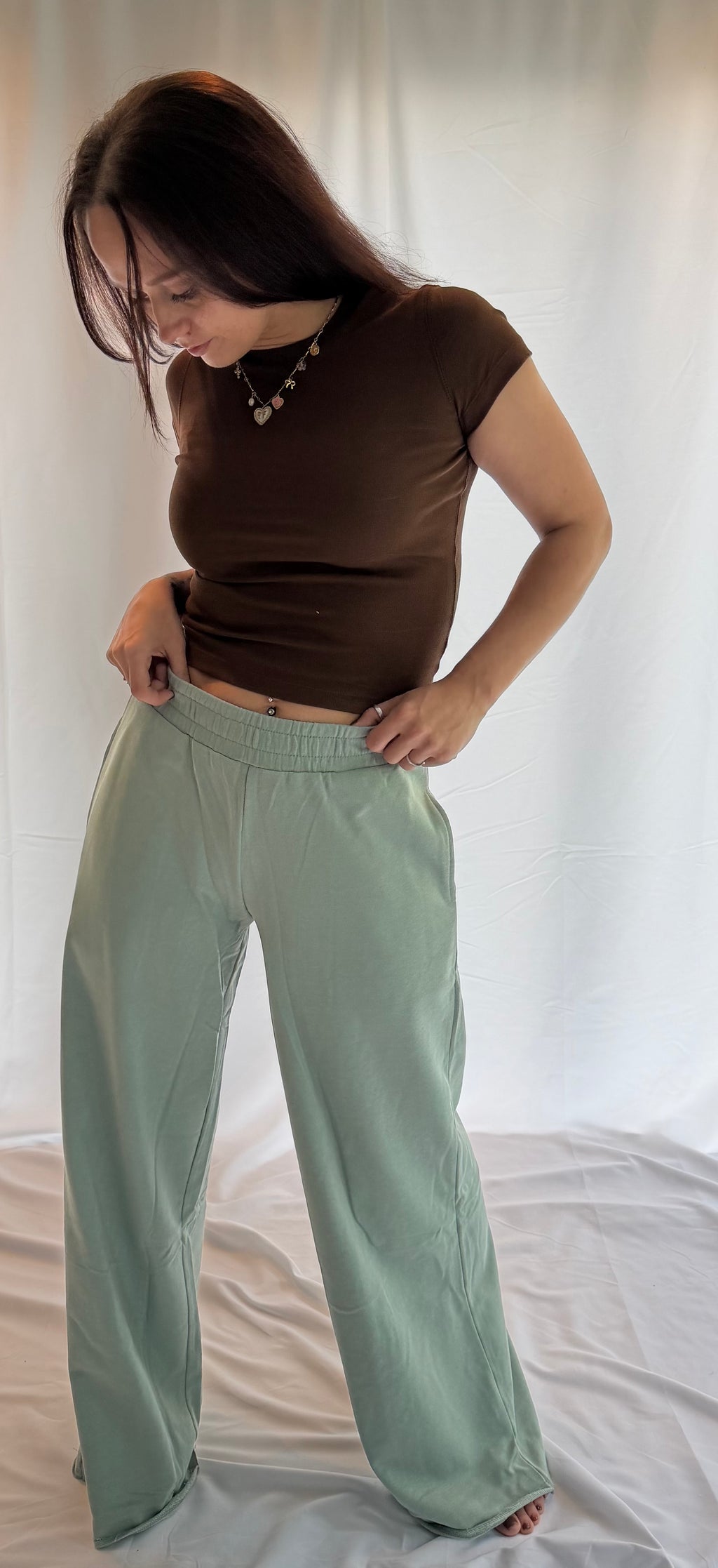 The Vanessa Wide-Leg Cotton Sweatpants