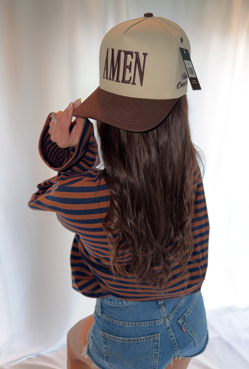 AMEN 3D Embroidered Two-Tone Trucker Hat