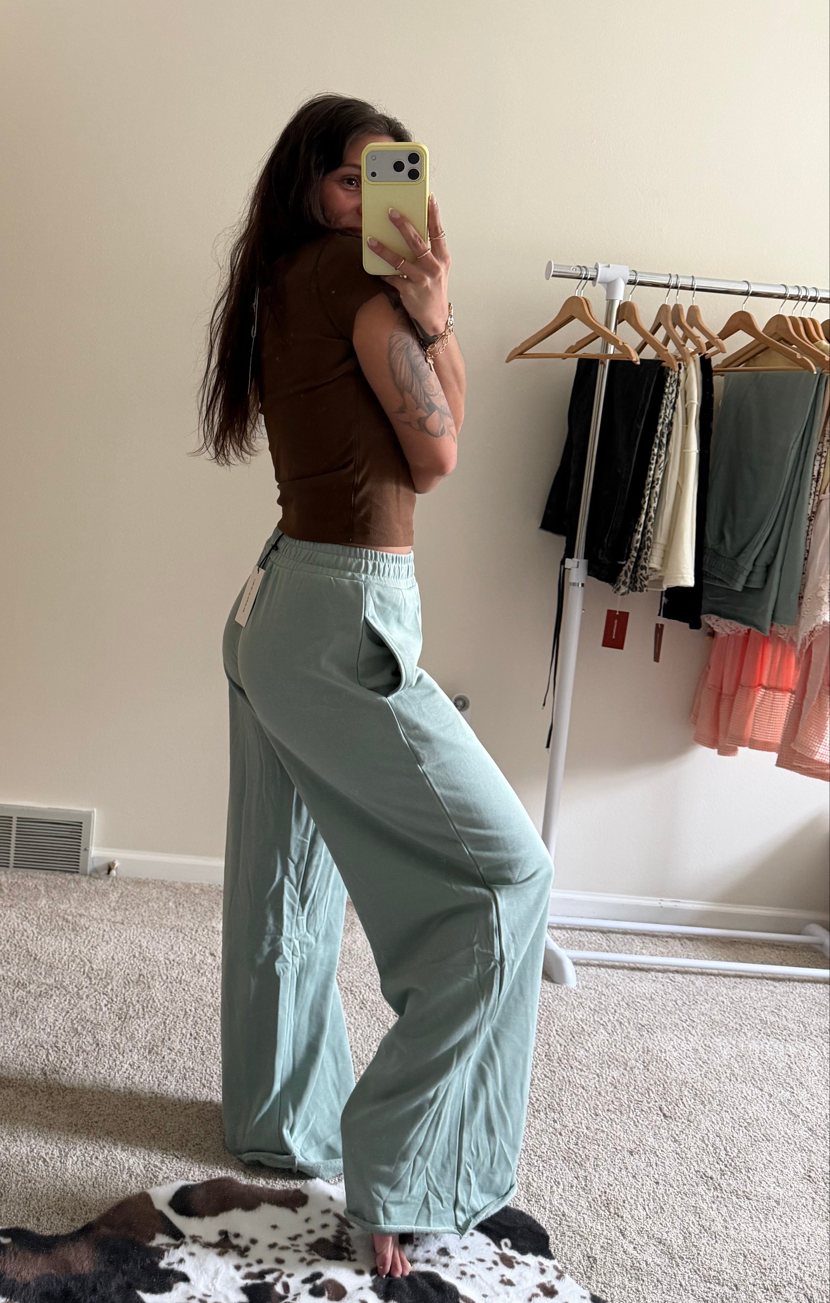The Vanessa Wide-Leg Cotton Sweatpants