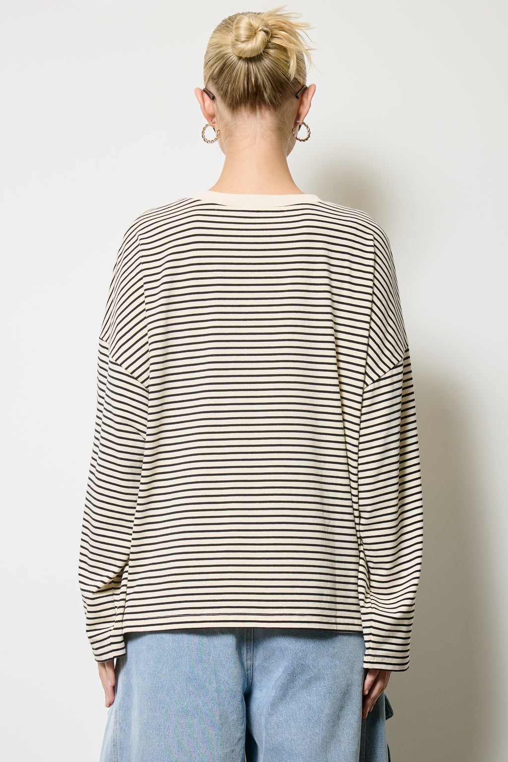 Oreo Retro Striped Oversized Top