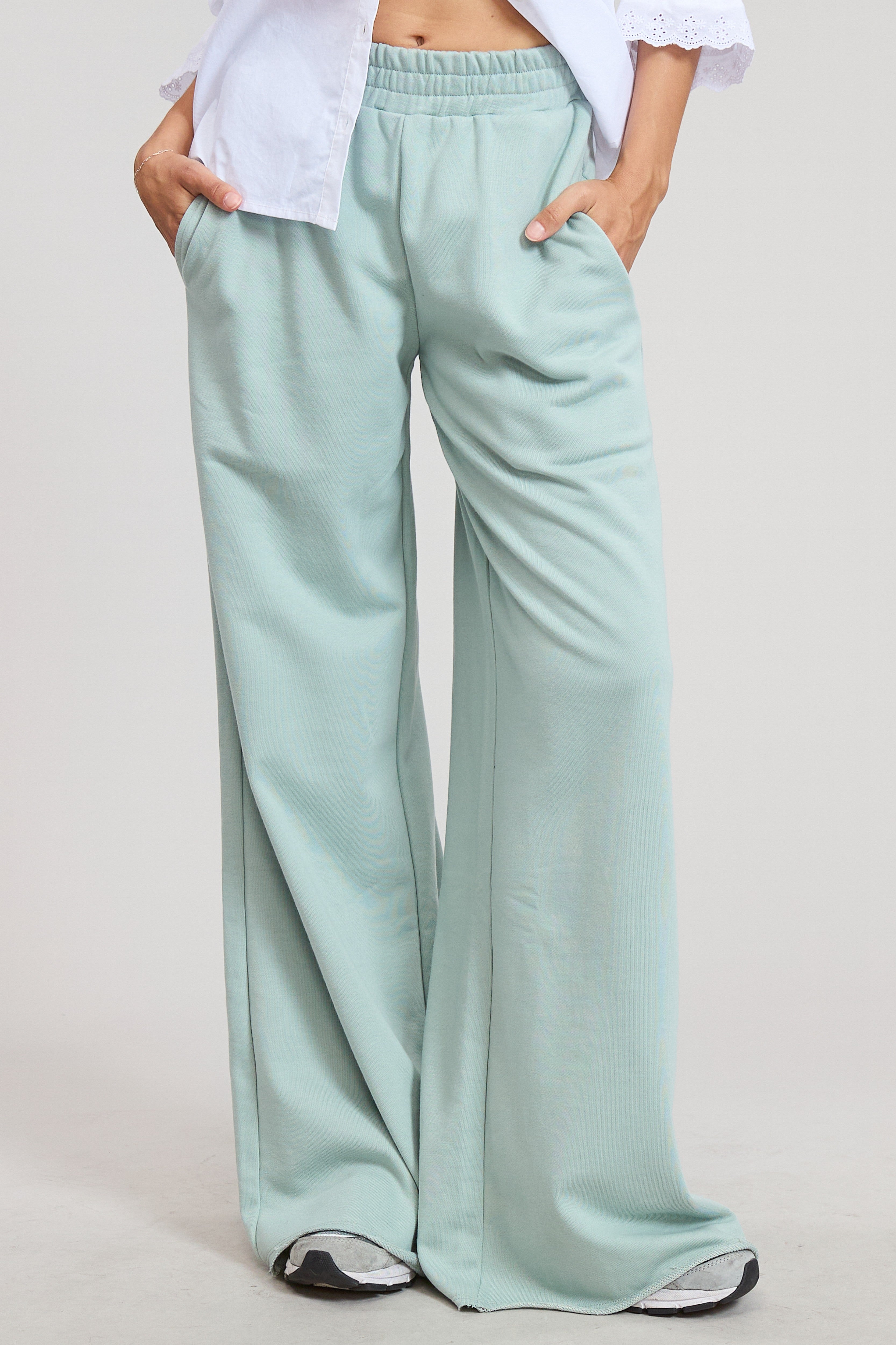 The Vanessa Wide-Leg Cotton Sweatpants