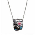 Cowboy Rodeo Turquoise Western Necklace