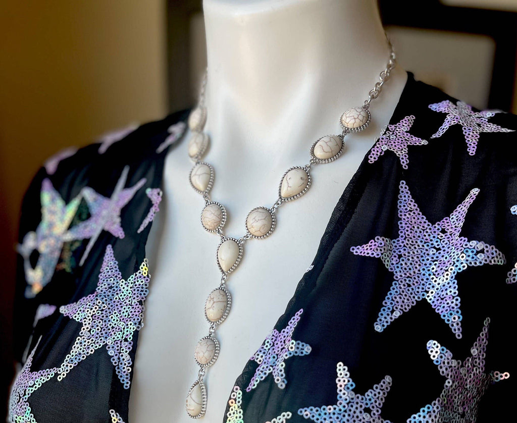 Western "Main Character" Semi-Stone Y-Necklace