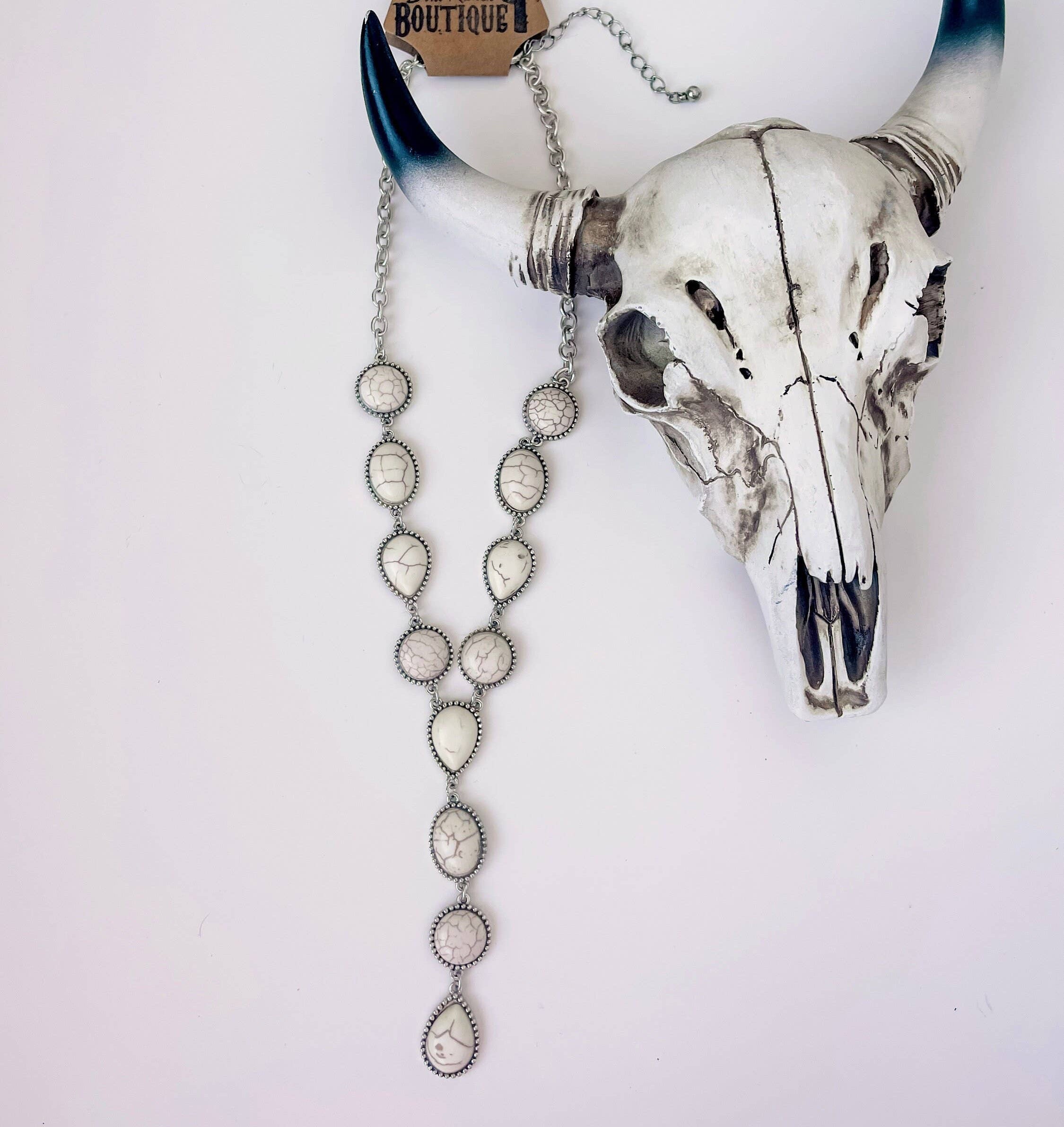 Western "Main Character" Semi-Stone Y-Necklace